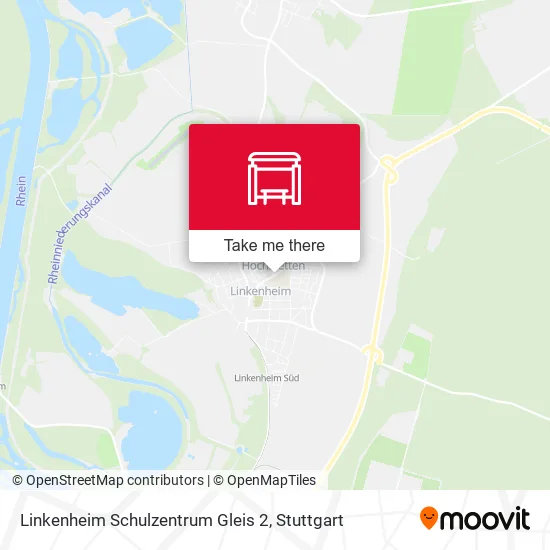 Карта Linkenheim Schulzentrum Gleis 2