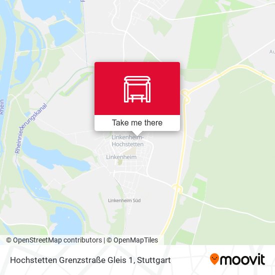 Hochstetten Grenzstraße Gleis 1 map