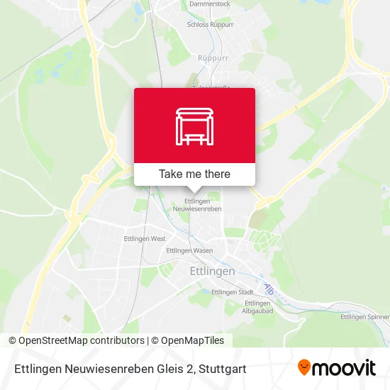 Карта Ettlingen Neuwiesenreben Gleis 2