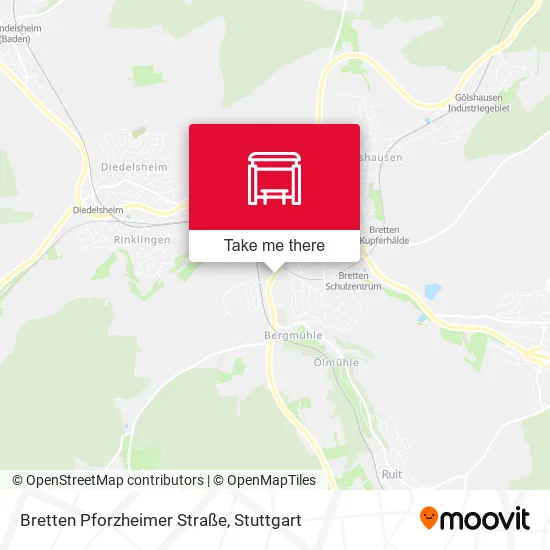 Карта Bretten Pforzheimer Straße