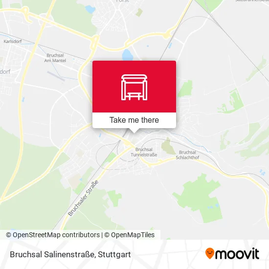 Карта Bruchsal Salinenstraße