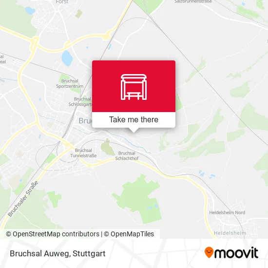 Карта Bruchsal Auweg