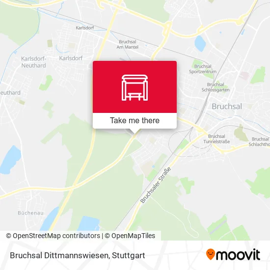 Карта Bruchsal Dittmannswiesen