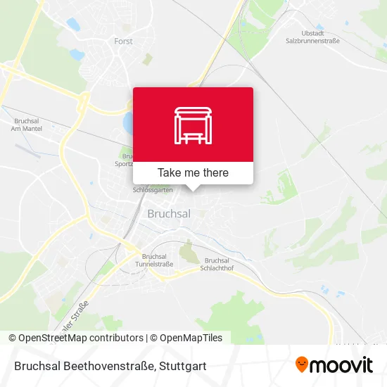 Карта Bruchsal Beethovenstraße