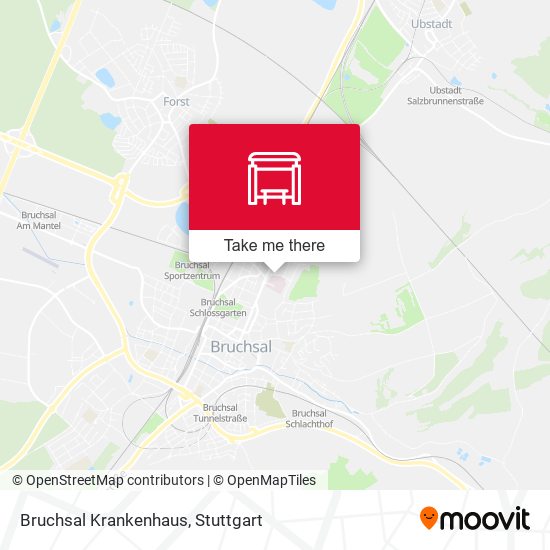 Bruchsal Krankenhaus map