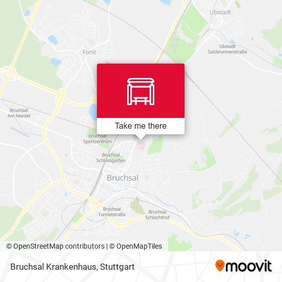 Bruchsal Krankenhaus map