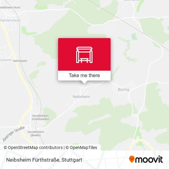 Neibsheim Fürthstraße map