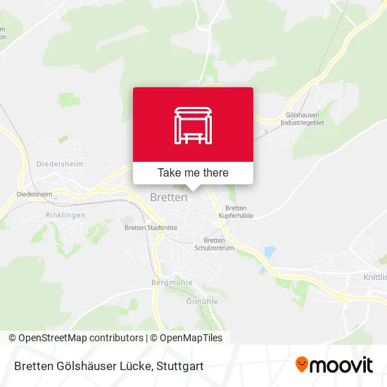 Карта Bretten Gölshäuser Lücke