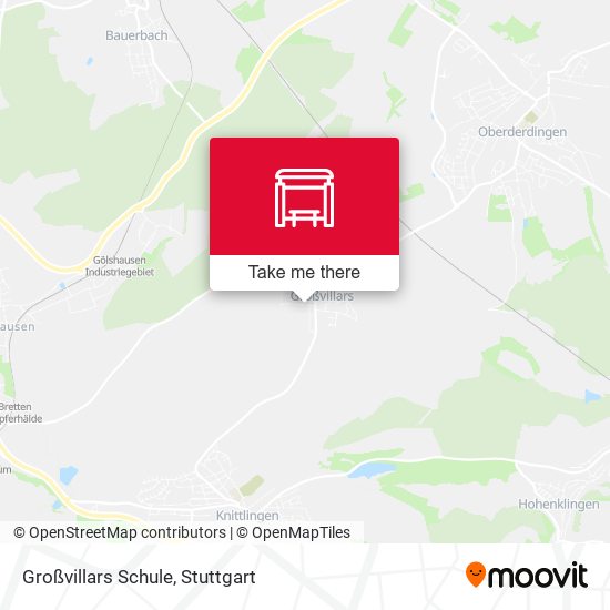 Großvillars Schule map