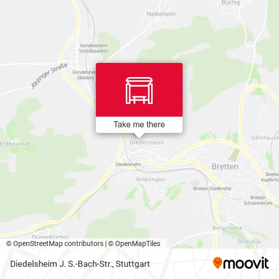 Карта Diedelsheim J. S.-Bach-Str.