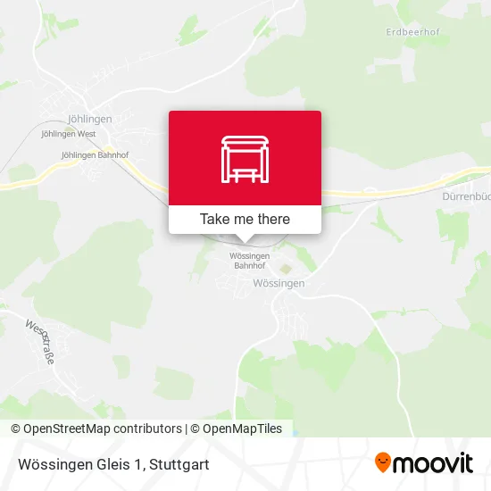 Карта Wössingen Gleis 1