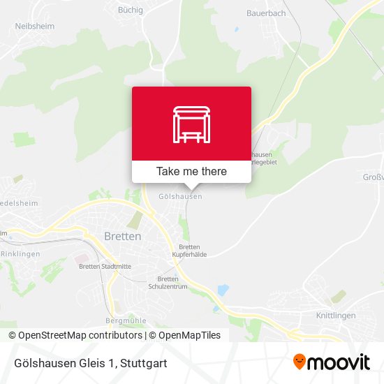 Gölshausen Gleis 1 map