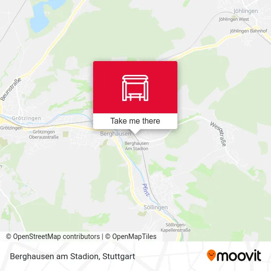 Карта Berghausen am Stadion