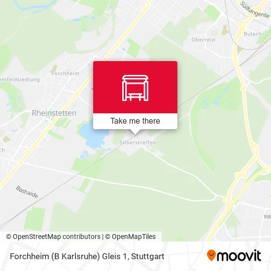 Карта Forchheim (B Karlsruhe) Gleis 1