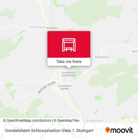 Gondelsheim Schlossstadion Gleis 1 map