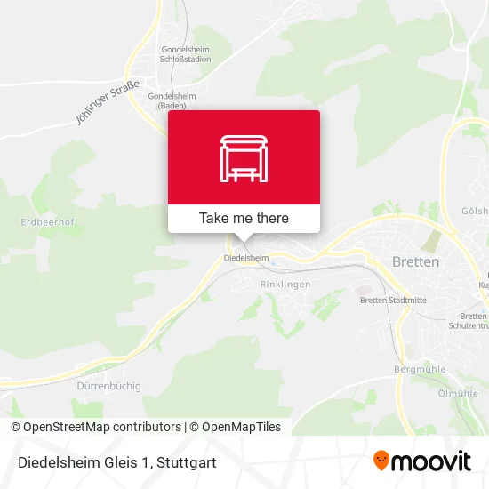 Карта Diedelsheim Gleis 1