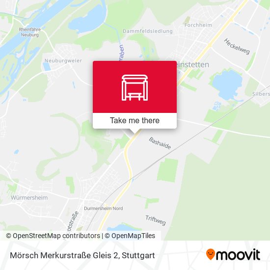 Mörsch Merkurstraße Gleis 2 map