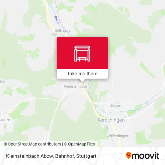 Карта Kleinsteinbach Abzw. Bahnhof
