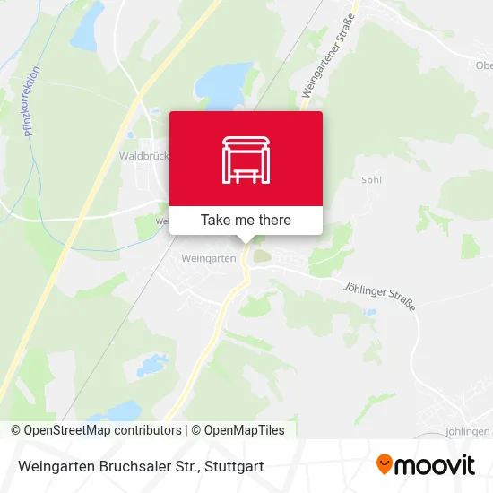 Weingarten Bruchsaler Str. map