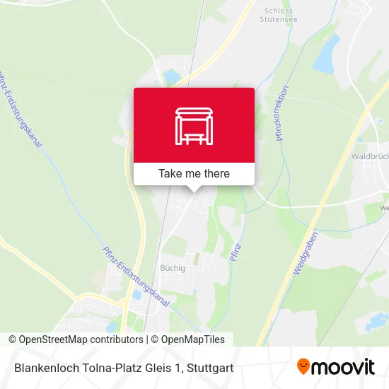 Карта Blankenloch Tolna-Platz Gleis 1