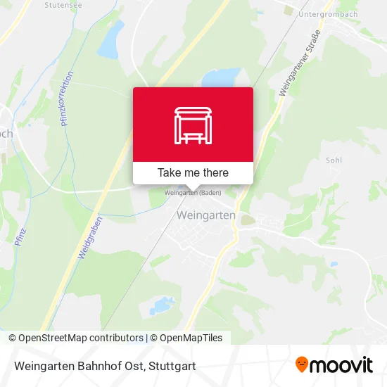 Карта Weingarten Bahnhof Ost