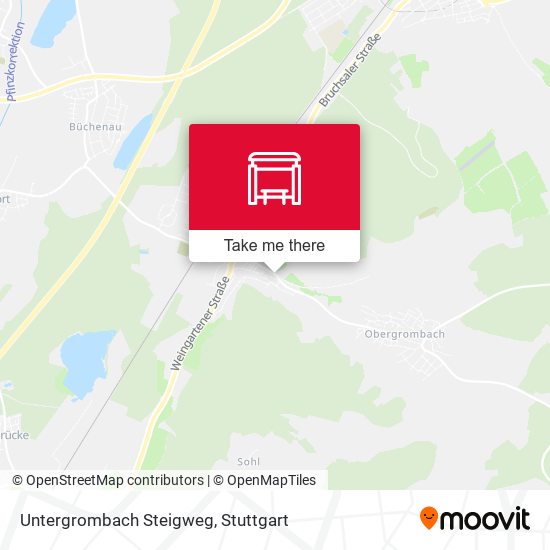 Untergrombach Steigweg map