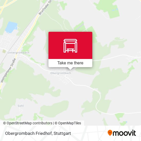 Obergrombach Friedhof map