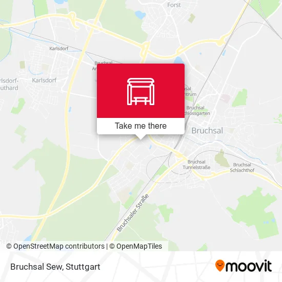 Карта Bruchsal Sew
