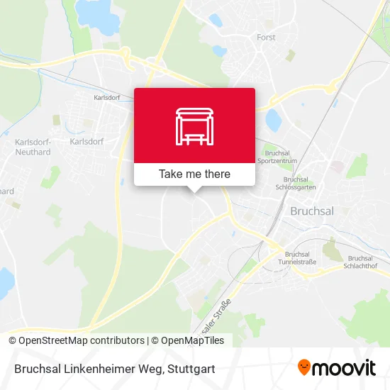 Карта Bruchsal Linkenheimer Weg