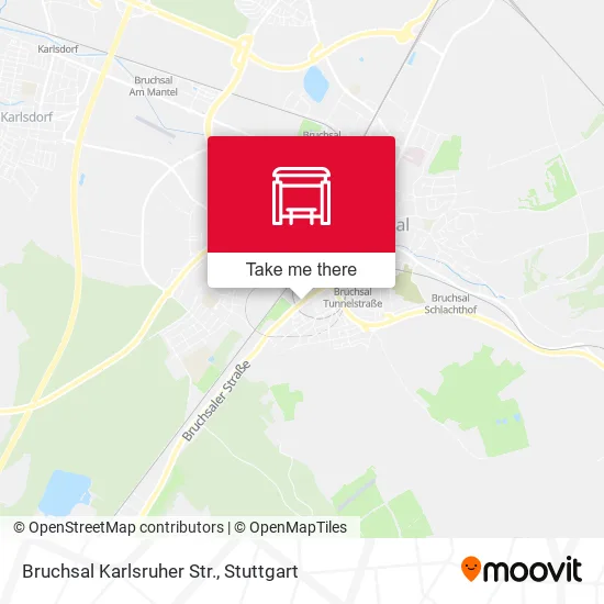 Карта Bruchsal Karlsruher Str.