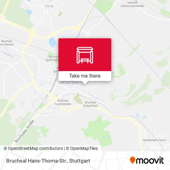Bruchsal Hans-Thoma-Str. map