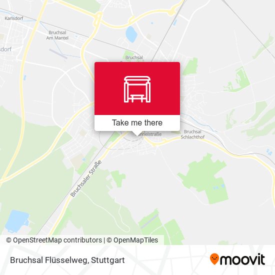 Bruchsal Flüsselweg map