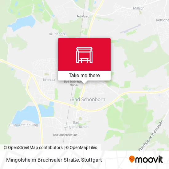 Карта Mingolsheim Bruchsaler Straße