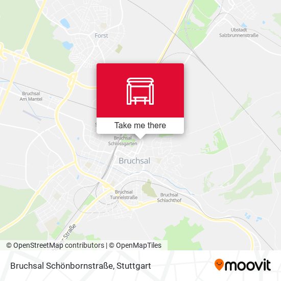 Bruchsal Schönbornstraße map