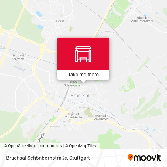 Карта Bruchsal Schönbornstraße