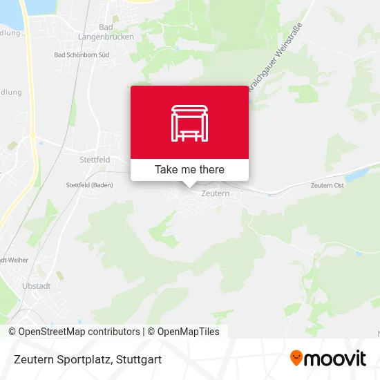 Zeutern Sportplatz map