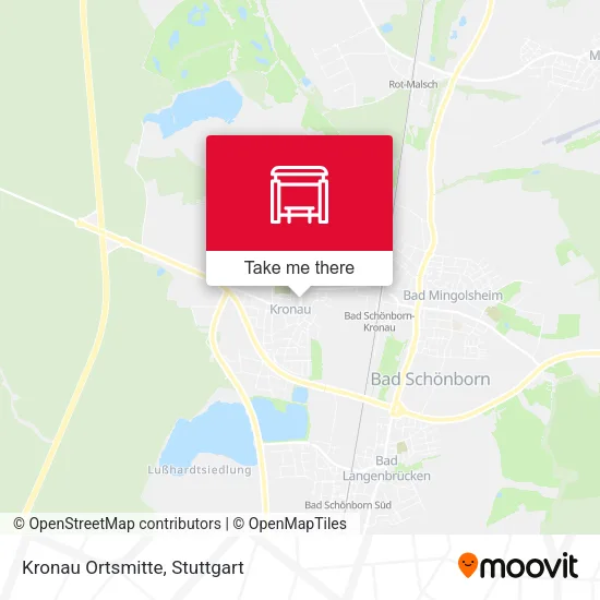 Карта Kronau Ortsmitte