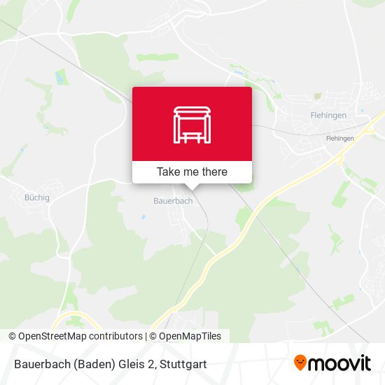 Bauerbach (Baden) Gleis 2 map