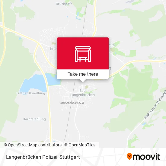 Карта Langenbrücken Polizei