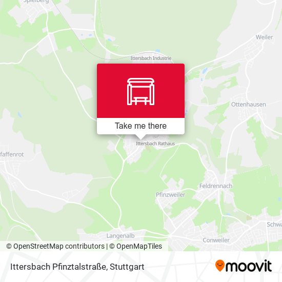 Ittersbach Pfinztalstraße map
