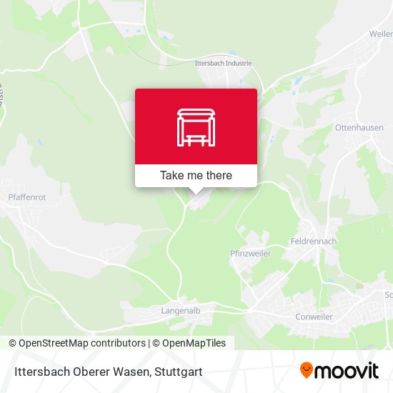 Ittersbach Oberer Wasen map