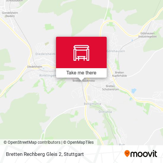 Bretten Rechberg Gleis 2 map