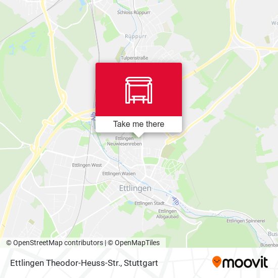 Ettlingen Theodor-Heuss-Str. map