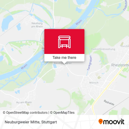 Neuburgweier Mitte map