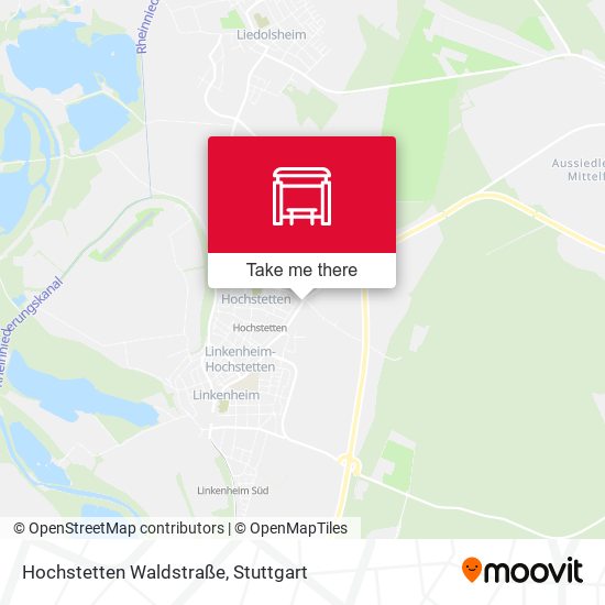 Hochstetten Waldstraße map