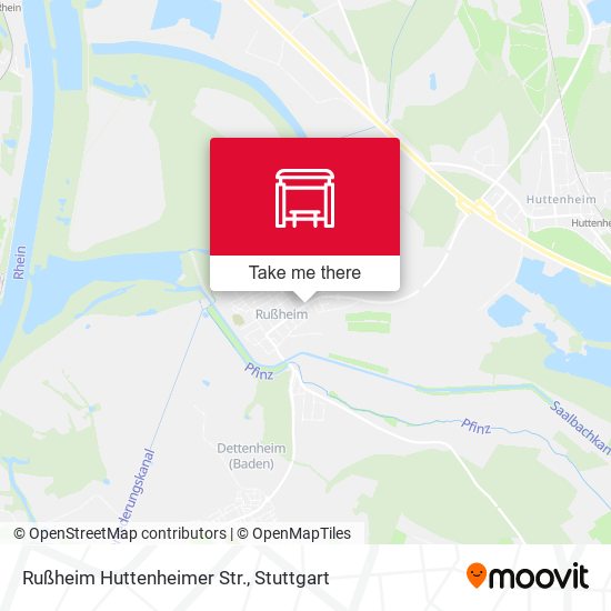 Rußheim Huttenheimer Str. map