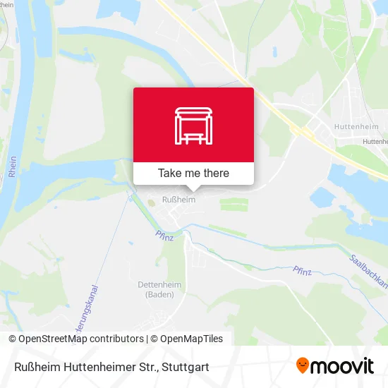 Rußheim Huttenheimer Str. map