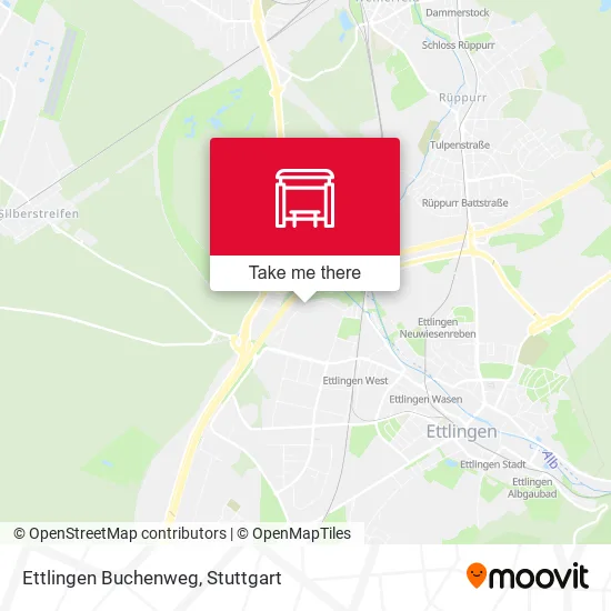 Карта Ettlingen Buchenweg