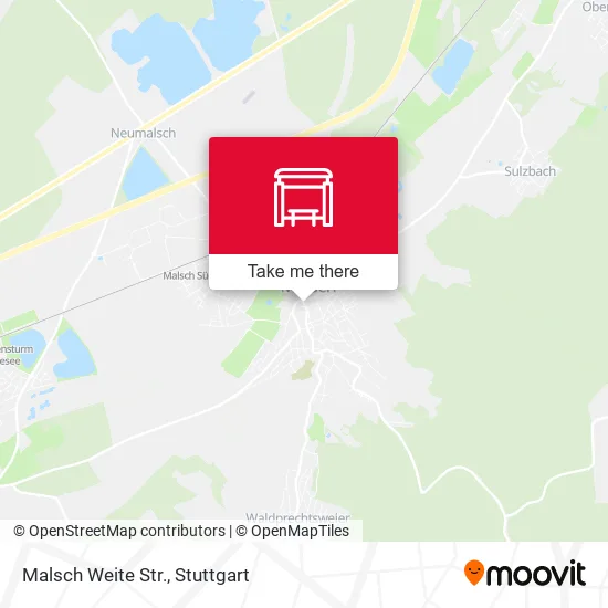 Карта Malsch Weite Str.