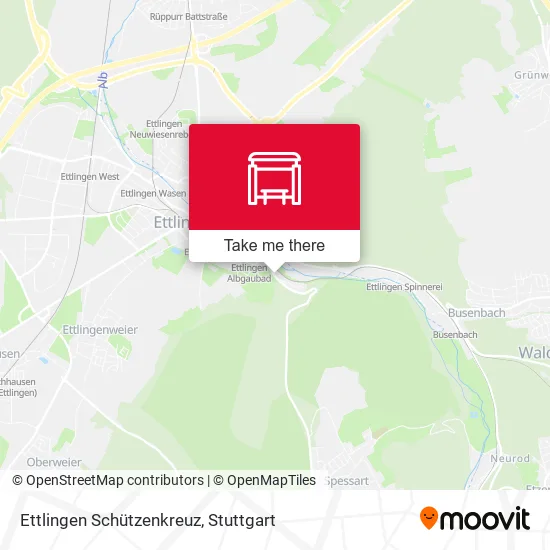Карта Ettlingen Schützenkreuz